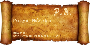 Pulger Médea névjegykártya